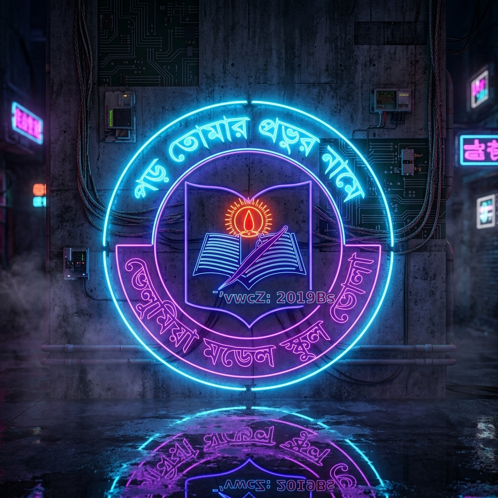 futuristic neon logo sign mockup 202605071721